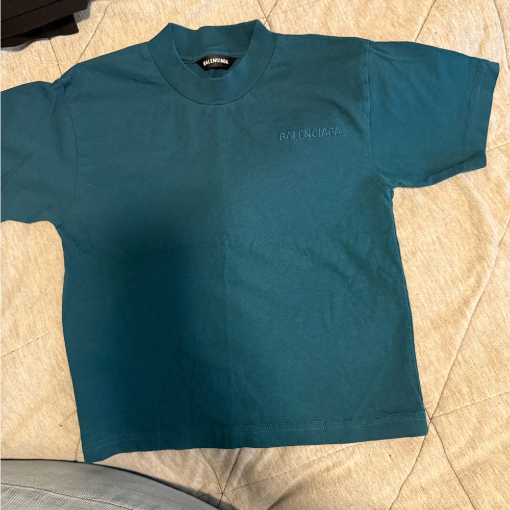 Balenciaga Teal T-Shirt